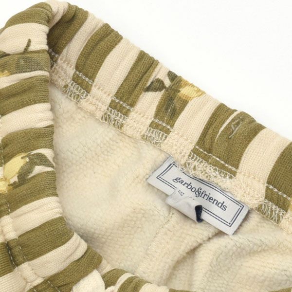 オーガニックコットン キッズ 裏起毛 スウェットパンツ Stripe