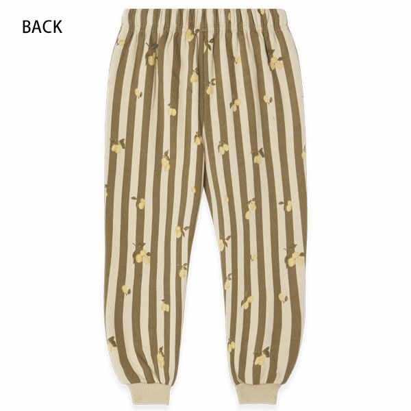 オーガニックコットン キッズ 裏起毛 スウェットパンツ Stripe