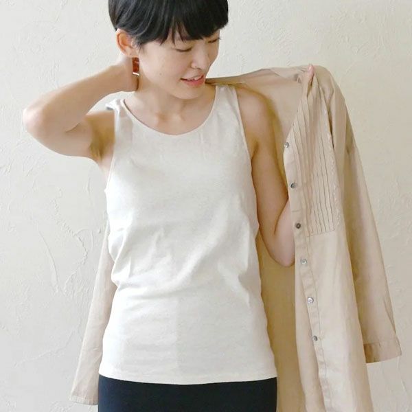 オーガニックコットン インナー タンクトップ