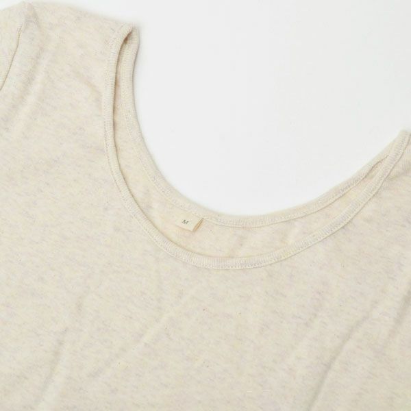 オーガニックコットン インナー 八分袖トップ