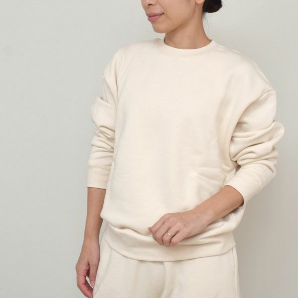 オーガニックコットン 裏毛プルオーバー