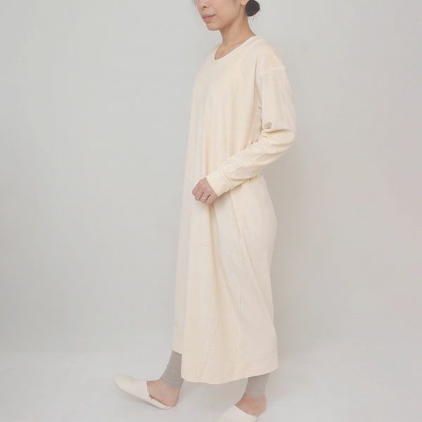 オーガニックコットン ベロアリラクシングワンピース