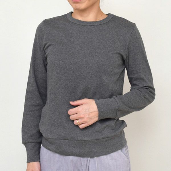 オーガニックコットン クルーネック スムースT(長袖)