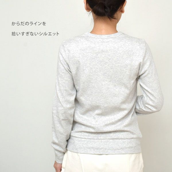 オーガニックコットン クルーネック スムースT(長袖)