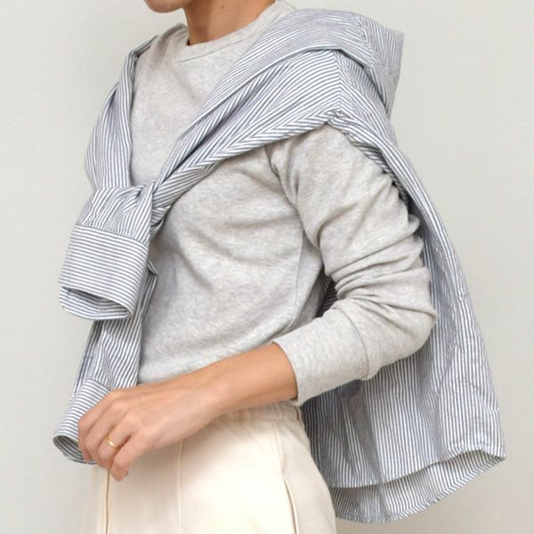 オーガニックコットン クルーネック スムースT(長袖)