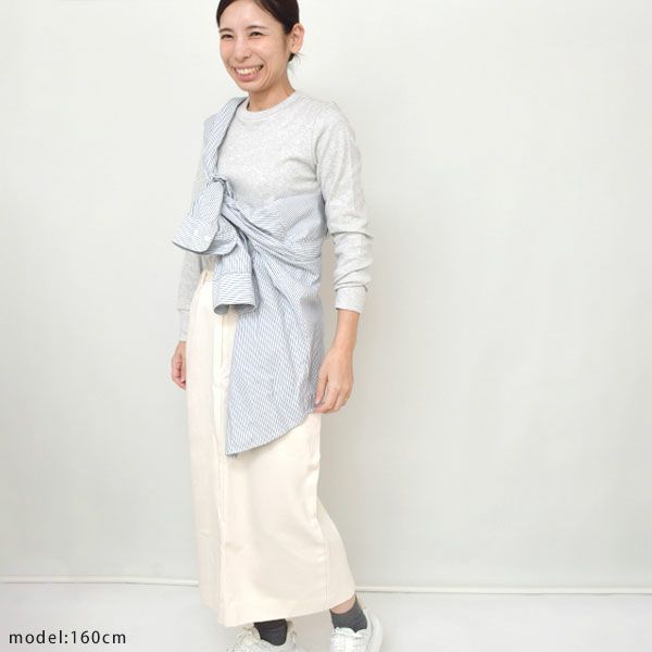 オーガニックコットン クルーネック スムースT(長袖)