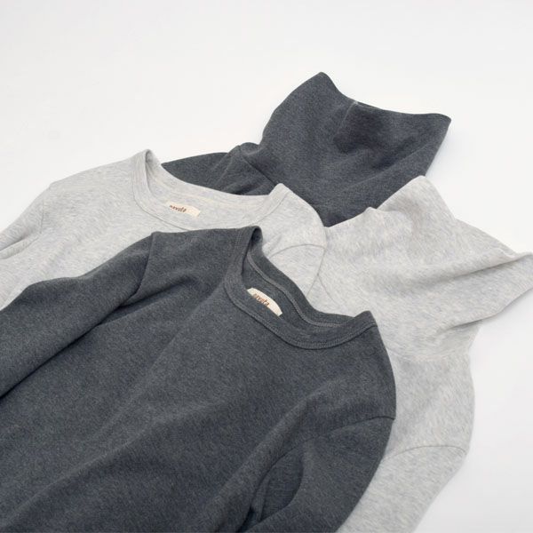 オーガニックコットン クルーネック スムースT(長袖)