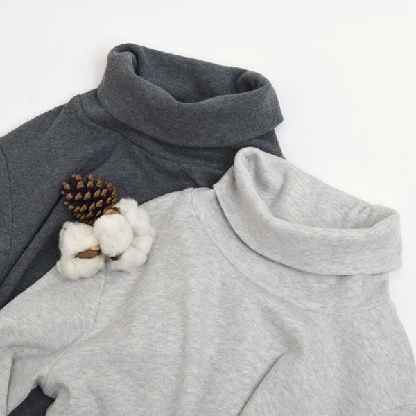 オーガニックコットン タートルネック スムースT(長袖)