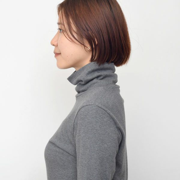 オーガニックコットン タートルネック スムースT(長袖)