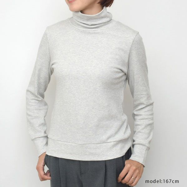 オーガニックコットン タートルネック スムースT(長袖)