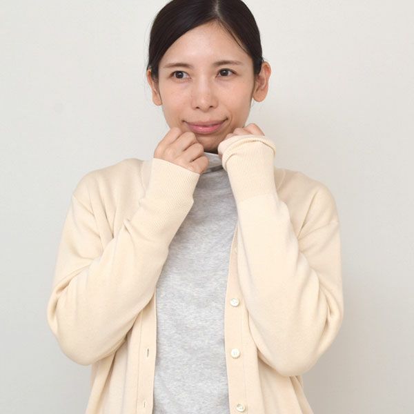 オーガニックコットン タートルネック スムースT(長袖)