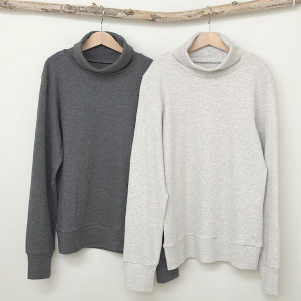 オーガニックコットン タートルネック スムースT(長袖)