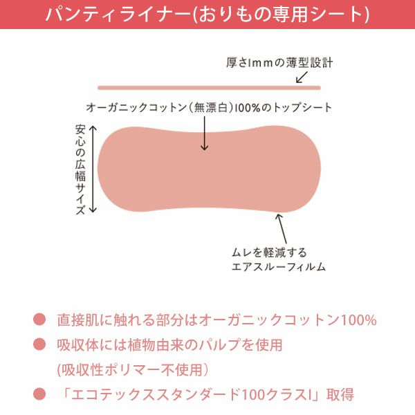 オーガニックコットン パンティライナー