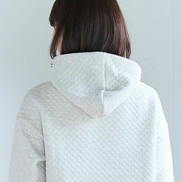 オーガニックコットン キルトパーカー