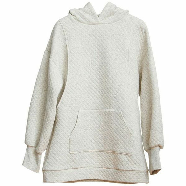 オーガニックコットン キルトパーカー