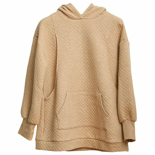 オーガニックコットン キルトパーカー