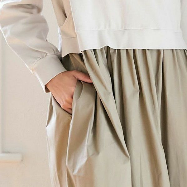 オーガニックコットン ドッキングワンピース