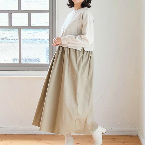 オーガニックコットン ドッキングワンピース