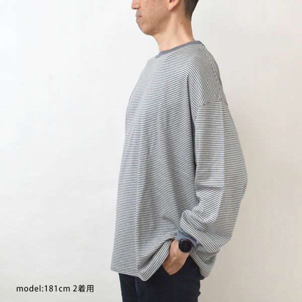 オーガニックコットン VERY SOFT BORDER LONG TEE