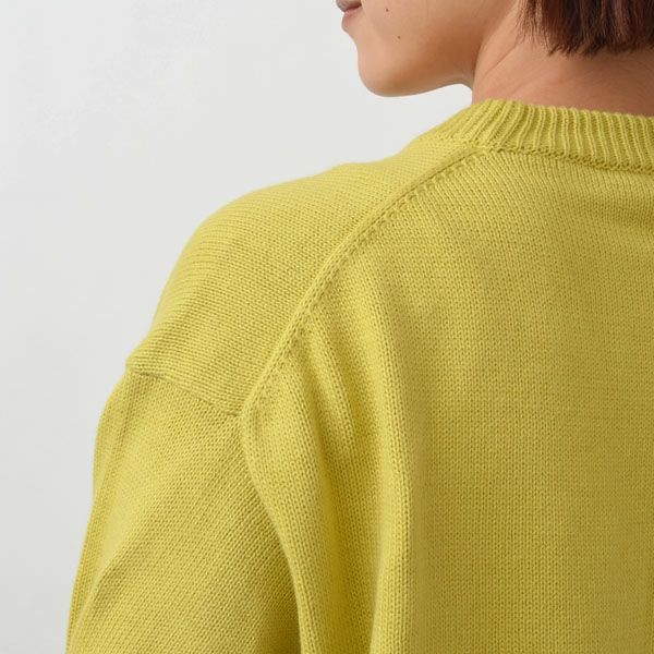 オーガニックコットン LINKING CREWNECK SWEATER