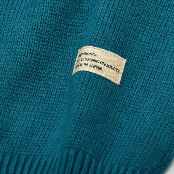 オーガニックコットン LINKING CREWNECK SWEATER