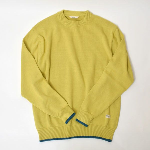 オーガニックコットン LINKING CREWNECK SWEATER