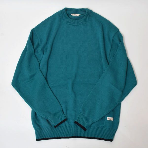 オーガニックコットン LINKING CREWNECK SWEATER