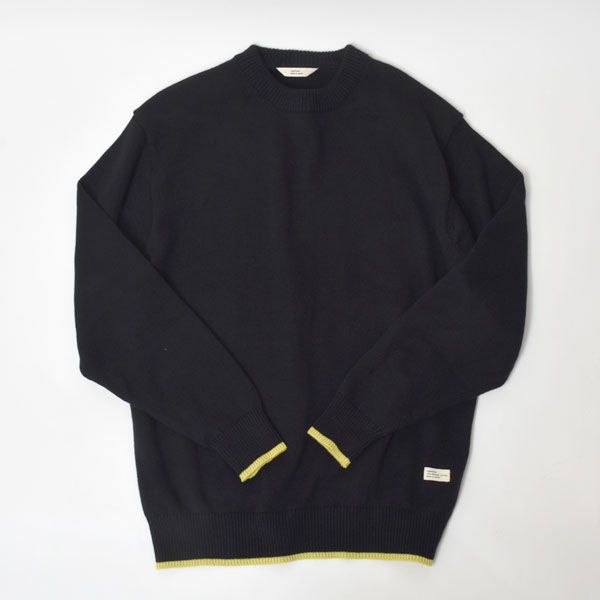 オーガニックコットン LINKING CREWNECK SWEATER