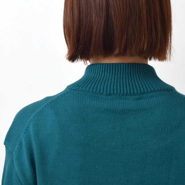 オーガニックコットン LINKING HALF ZIP SWEATER