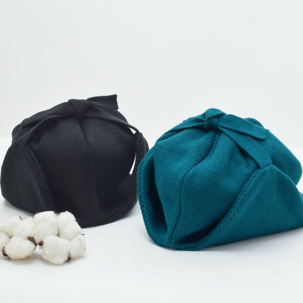 オーガニックコットン EARFLAP KNIT CAP