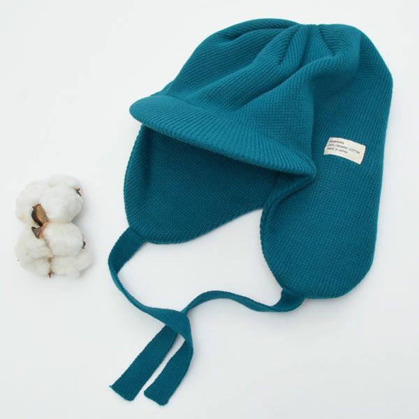 オーガニックコットン EARFLAP KNIT CAP