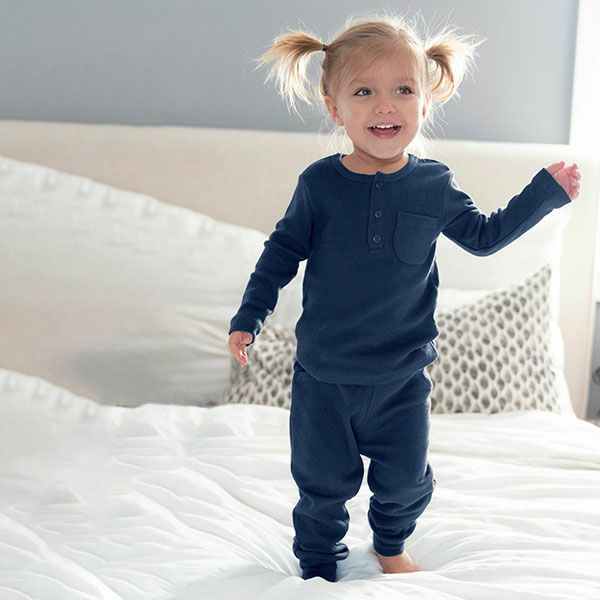 オーガニックコットン キッズ ヘンリー＆ジョガーセット