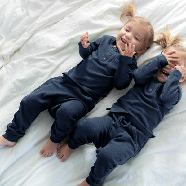 オーガニックコットン キッズ ヘンリー＆ジョガーセット