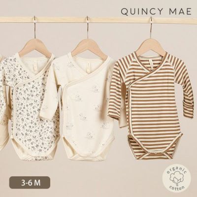 オーガニックコットン ベビー サイドスナップ ボディ（長袖）