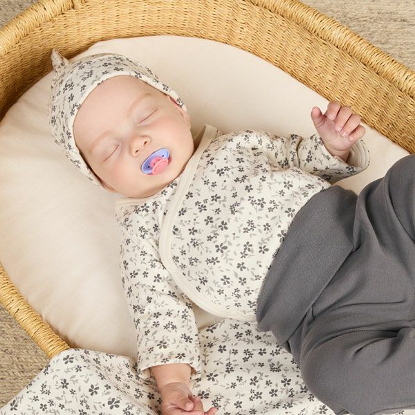 オーガニックコットン ベビー サイドスナップ ボディ（長袖）