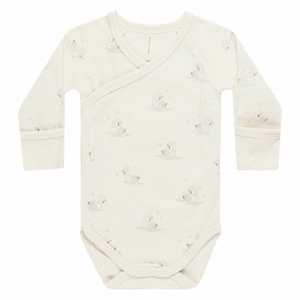オーガニックコットン ベビー サイドスナップ ボディ（長袖）