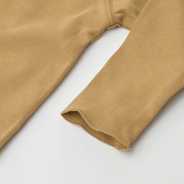 オーガニックコットン ベビー 長袖あわせトップス＆足つきパンツ