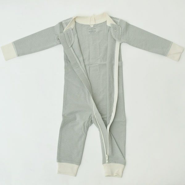 オーガニックコットン ベビー ジッパーカバーオール(長袖)