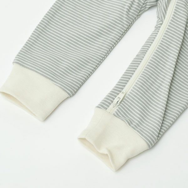 オーガニックコットン ベビー ジッパーカバーオール(長袖)