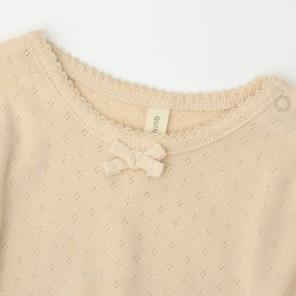 オーガニックコットン ベビー ポインテルスカート付き ロンパース(長袖)