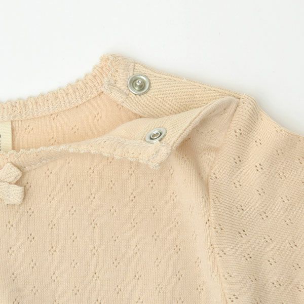 オーガニックコットン ベビー ポインテルスカート付き ロンパース(長袖)