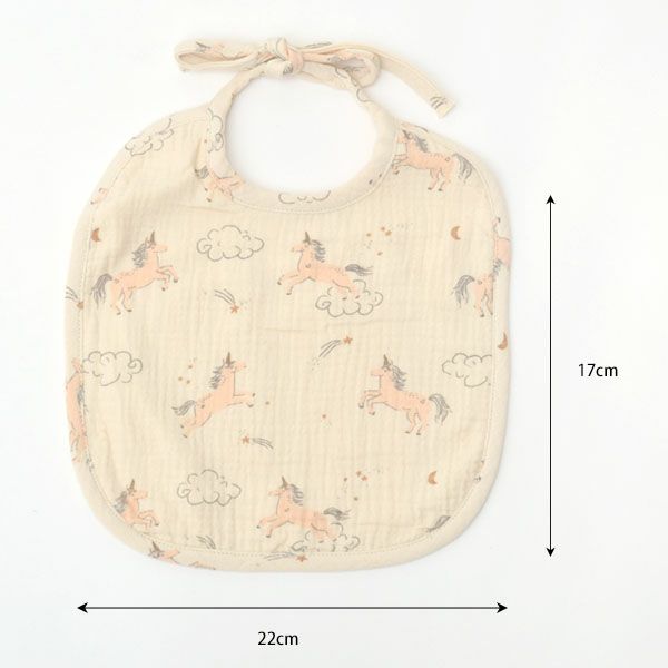 オーガニックコットン ベビー カーゼ＆パイルビブ 2枚セット