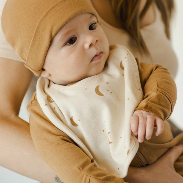 オーガニックコットン ベビー スナップビブ 2枚セット