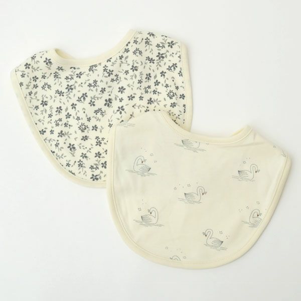 オーガニックコットン ベビー スナップビブ 2枚セット