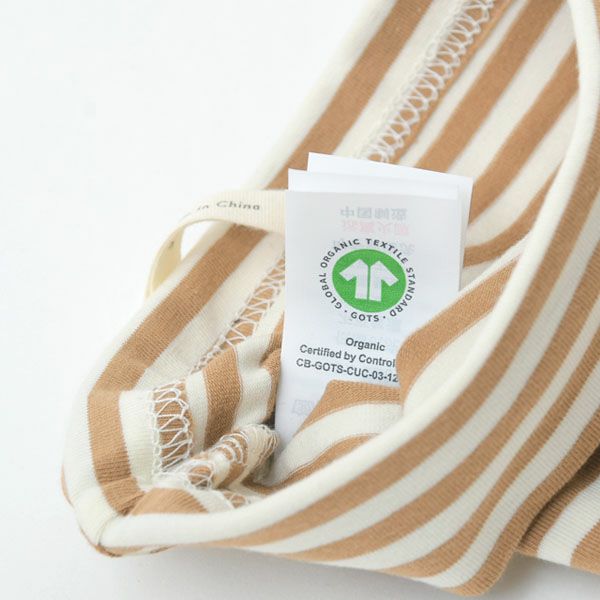 オーガニックコットン ベビー 結び帽