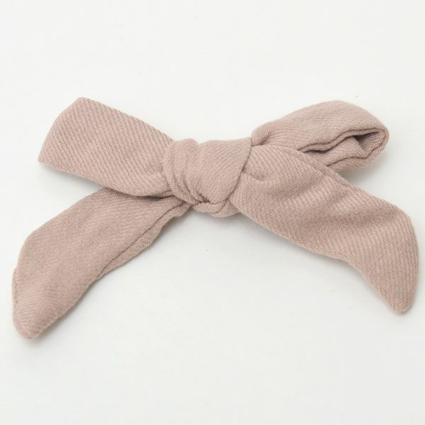 オーガニックコットン ベビー リボン ヘアクリップ