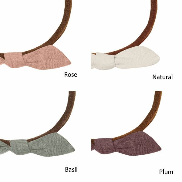 オーガニックコットン ベビー ガーゼ結び ヘアバンド