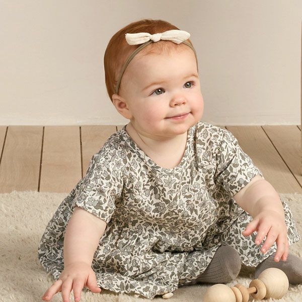 オーガニックコットン ベビー ガーゼ結び ヘアバンド