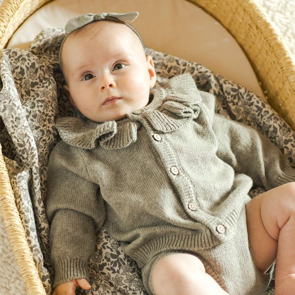 オーガニックコットン ベビー ガーゼ結び ヘアバンド