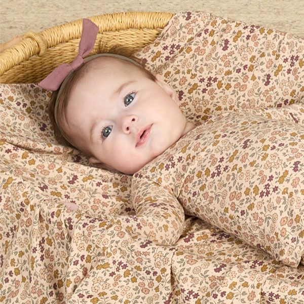 オーガニックコットン ベビー ガーゼ結び ヘアバンド